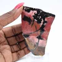 Polished Rhodonite slice quality decoration piece