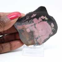 Natural Rhodonite slice ideal for decoration