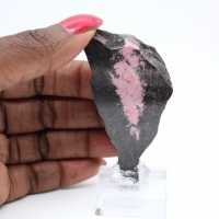 Natural Rhodonite stone raw and unique mineral