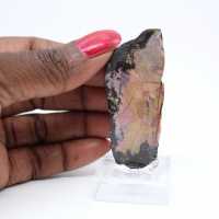 Rhodonite slice for decorative use