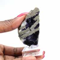 Natural Fluorite Pyrite stone unique mineral