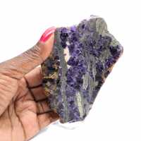 Fluorite and Pyrite slice for mineral collection