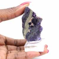 Polished Fluorite Pyrite stone slice
