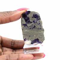Natural Fluorite Pyrite stone unique mineral