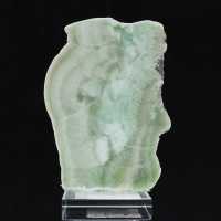 Natural Green Aragonite stone slice