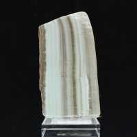 Polished Green Aragonite slice quality raw mineral