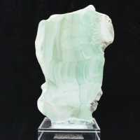 Natural Green Aragonite stone slice