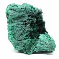 Natural Fibrous Malachite Block