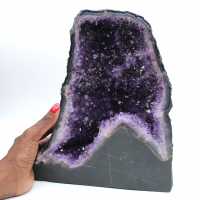  Unique high-quality Brazilian amethyst geode with stable base