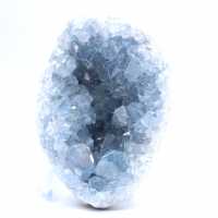 Natural block of blue celestite Madagascar