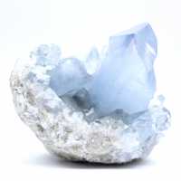 Rare blue celestite geode from Madagascar