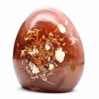 Polished Carnelian Ornament Decoration - Natural Mineral from Madagascar for Collectors