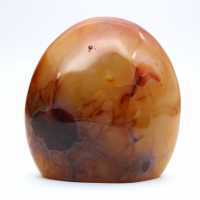 Polished Carnelian Miniature Ornament - Authentic Natural Stone from Madagascar (250g)