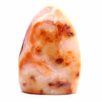 Polished Carnelian from Madagascar - Natural Stone Specimen for Decoration and Science
