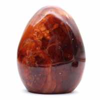 Polished Madagascar Carnelian - Natural Stone Ideal for Decoration and Collection (Ornament)