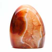 Polished Carnelian Natural Stone - Small Decorative Ornament (Madagascar)