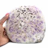 Polished amethyst, decorative natural stone, large specimen, Madagascar