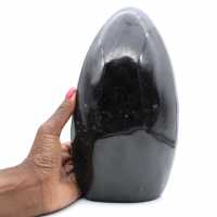 Polished tourmaline, massive mineral specimen, interior decoration, Madagascar