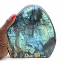 Polished Labradorite, large mineral ornament, collector's item, Madagascar