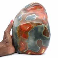 Solid polished Jasper ornament, collector's specimen, from Madagascar