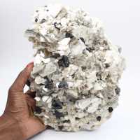 Large mica with tourmaline on Afghan quartz