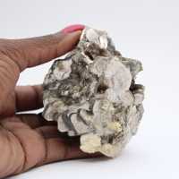 Mica and black tourmaline on quartz, Afghanistan