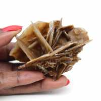 Natural Moroccan barite with fine crystals