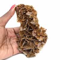 Golden crystals of Moroccan barite