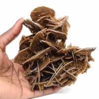 Crystallized brown barite from Morocco