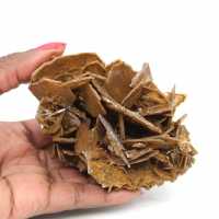 Brown crystallization of barite from Morocco