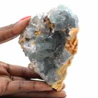 Fluorite specimen on matrix: Authentic Moroccan crystals