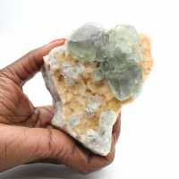 Green Fluorite Crystals: Mineralogical Collection of Morocco