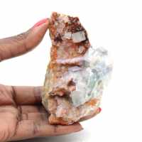 Moroccan Fluorite Stone: Green crystals on rock Moroccan Fluorite Stone: Green crystals on rock