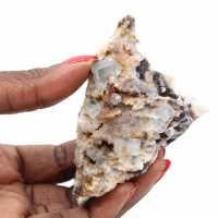 Fluorite crystal on matrix: Green mineral from Morocco Fluorite crystal on matrix: Green mineral from Morocco