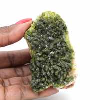 Imilchil green epidote, a natural formation on gangue Imilchil green epidote, a natural formation on gangue