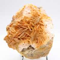 Compact orange barite specimen from Morocco