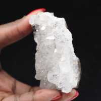 Raw quartz from Morocco, crystals with goethite inclusions