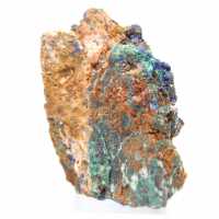 Malachite and Azurite duo on matrix