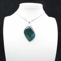 Green Jasper Pendant from Madagascar - Natural Mineral
