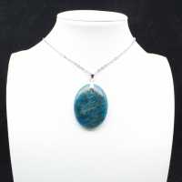 Madagascar Blue Apatite Pendant - Collectible Crystal