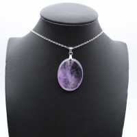Purple Quartz Pendant from Madagascar - Mineral Elegance