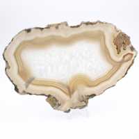 Brazilian banded agate plaque