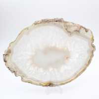 Slice of banded chalcedony