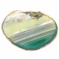 Sliced green agate – Natural specimen from Brazil 210 g