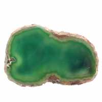 Sliced green agate – Mineral specimen from Brazil 315 g Sliced green agate – Mineral specimen from Brazil 315 g