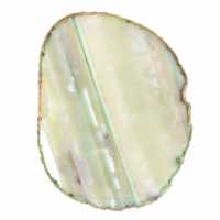 Natural green-tinted agate slice – Brazil 240 g