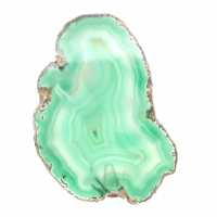 Sliced green agate from Brazil – Mineral object 160 g