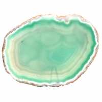 Natural green agate slice – Lightweight specimen 170 g