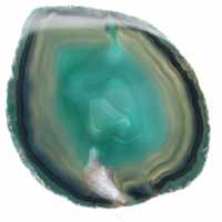 Green agate slice – Brazilian specimen 270 g