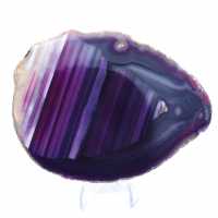 Slice of Brazilian Agate, Dyed Purple, for Collection